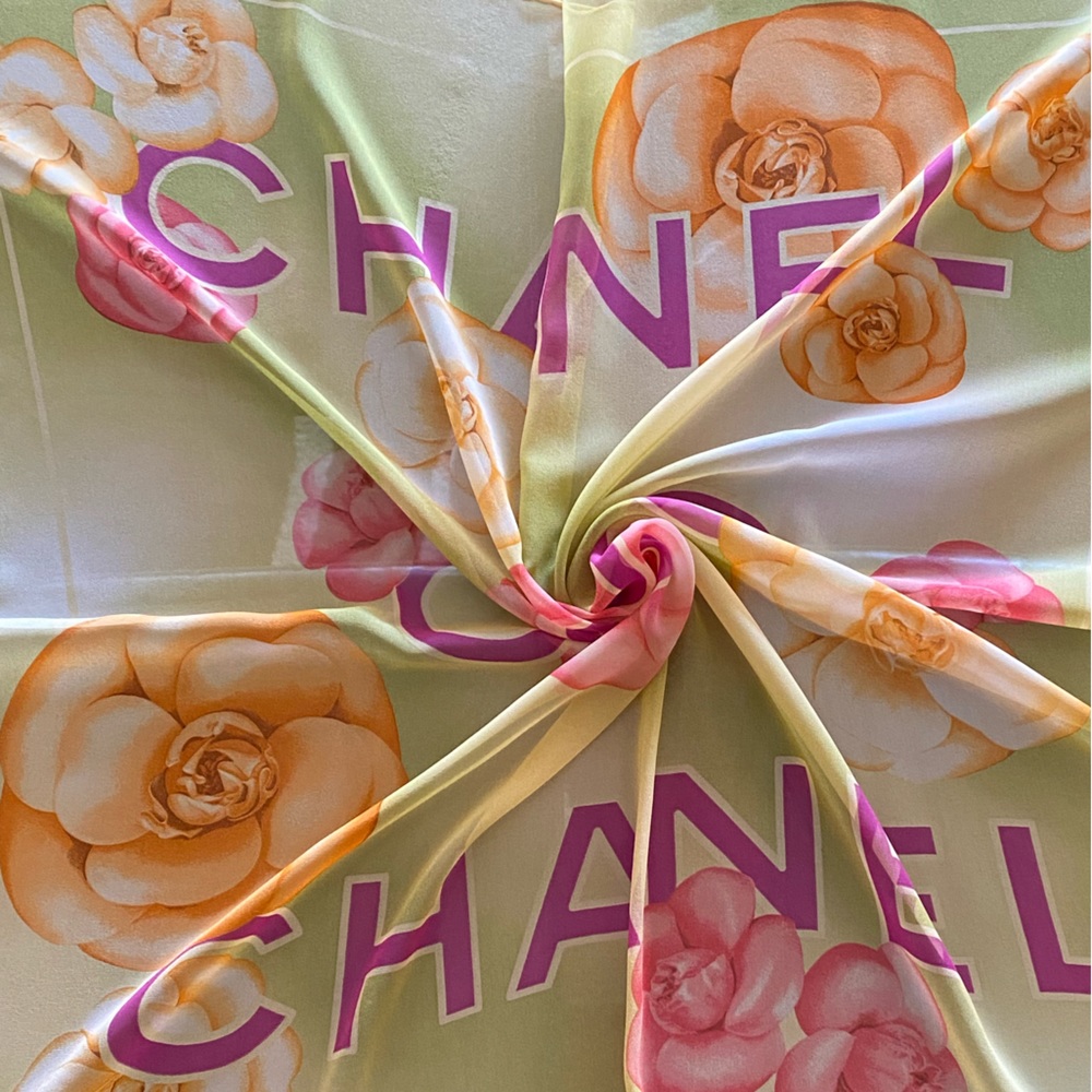 EUC CHANEL Silk Scarf
